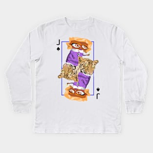 Jack of spades Kids Long Sleeve T-Shirt